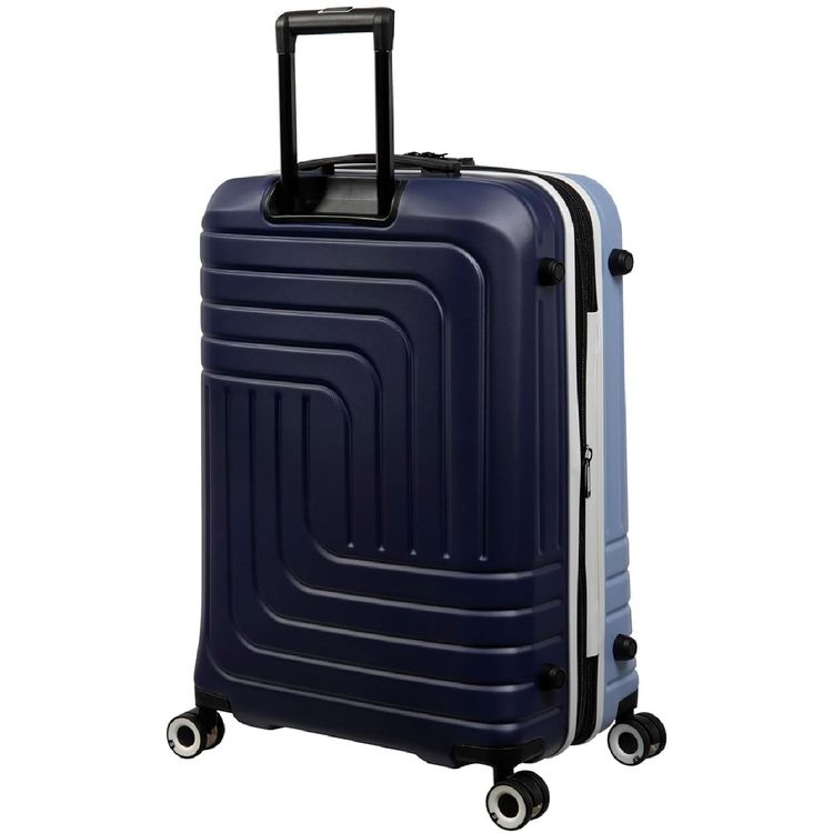 it Luggage Convolved Cabin Trolley, ABS Hard Shell, Expandable Design, Spinner Wheels, TSA Lock - Sky blue / Blue