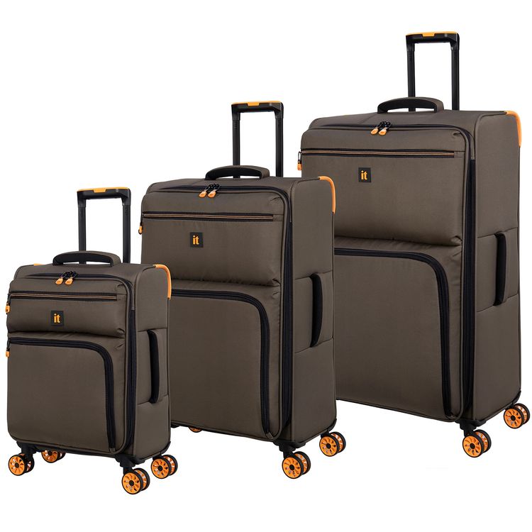 it Luggage Compartment Cabin Trolley, Lightweight Shell, Expandable Base, Spinner Wheels, TSA Lock - Falcon Haze