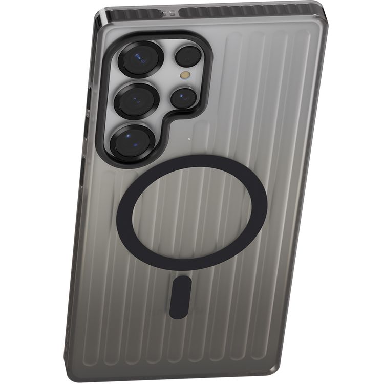 Levelo Cabin MagSafe Case for Samsung S26 Ultra, Shock-Resistant Bumper, Strong Magnets, 1.5m Drop Tested, Shockproof Corners, Enhanced Camera & Screen Protection, 2H Scratch Resistance, Ever-Clear Technology - Smokey Black