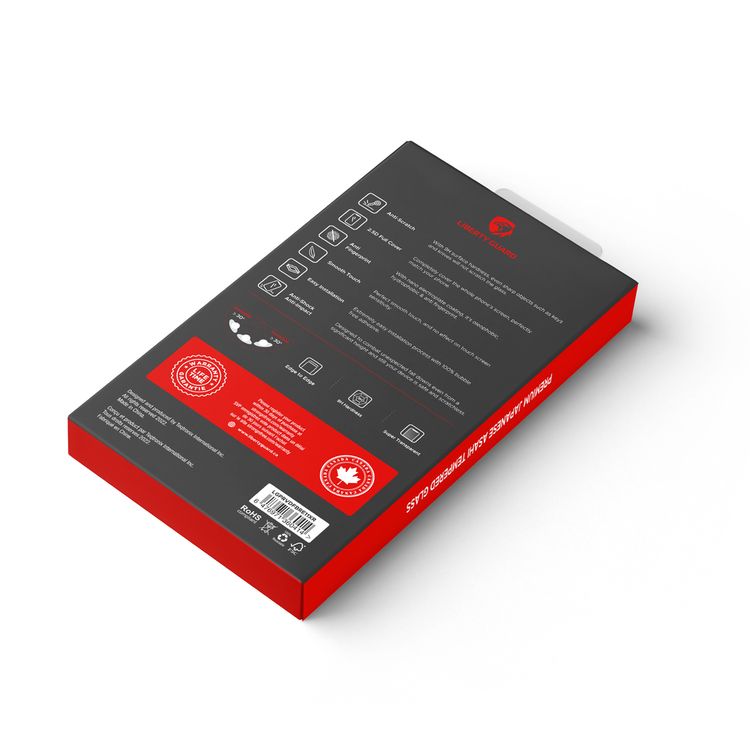 واقي شاشة كامل للخصوصية من Liberty Guard بحافة مستديرة سوداء مع فلتر غبار لهاتف iPhone 11