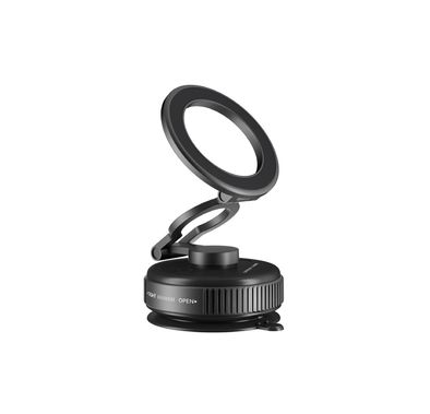 Green Lion GX-40 MagSafe Suction Phone Holder with Strong Suction Cup, MagSafe Compatible, Foldable & Rotatable, 360° Rotation, 1kg Adsorption Force, Vacuum Adsorption - Black