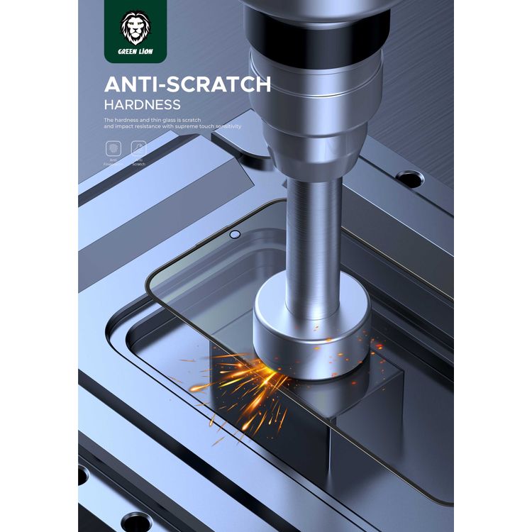 Green Lion 3D PET Pro Screen Protector for iPhone 15 Pro, Bubble Free, Blocked Side Viewing, Highly Responsive, Crystal Clear, Anti Fingerprint - Black