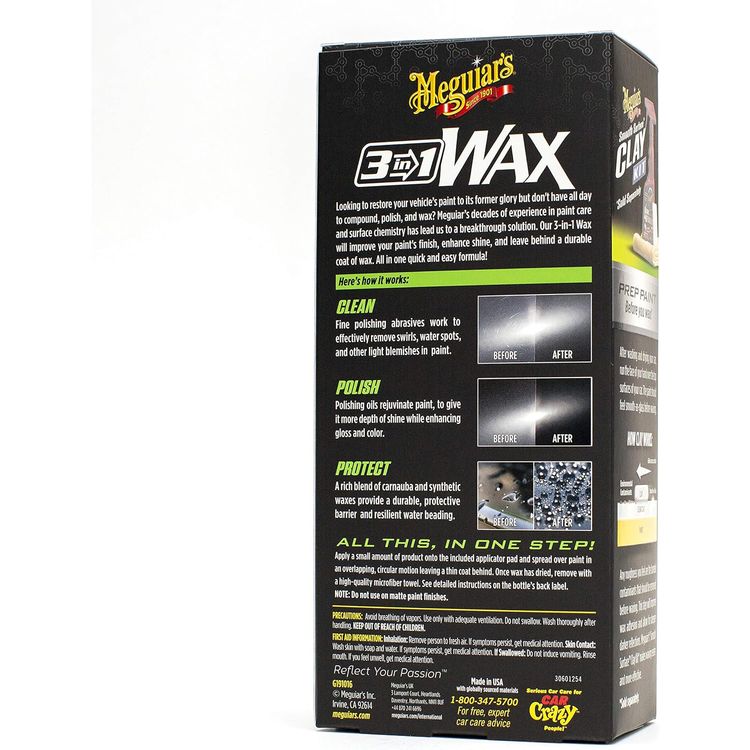 Meguiar's 3-In-1 Wax - Advanced Cleaner Wax