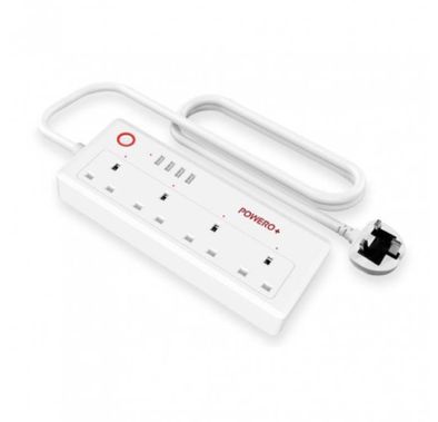 Powero+ Smart Power Strip with 20W PD - White