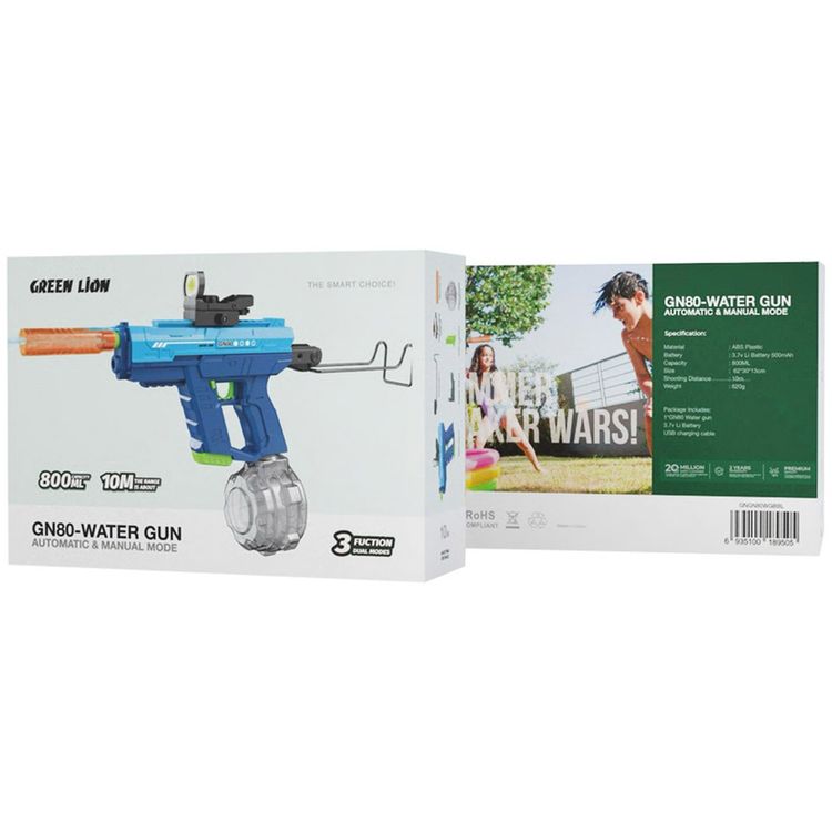 Green Lion GN80 Water Device Automatic & Manual Single Shot Mode, Leak Proof Seal, ABS Plastic Material