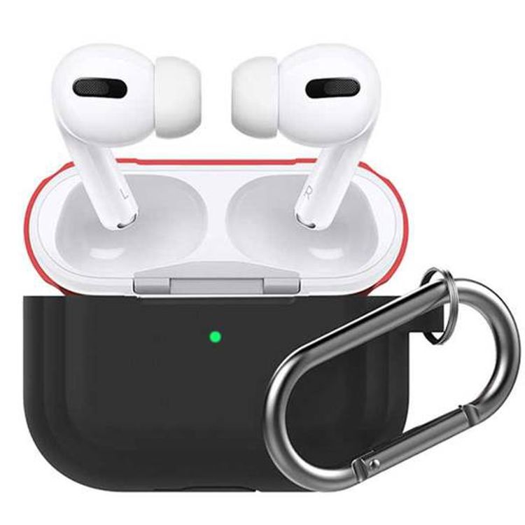 AhaStyle Premium Silicone Two Toned Case with Anti-Lost Keychain Compatible for AirPods Pro, Scratch Resistant, Shock Absorption, Drop Protection, & Dustproof