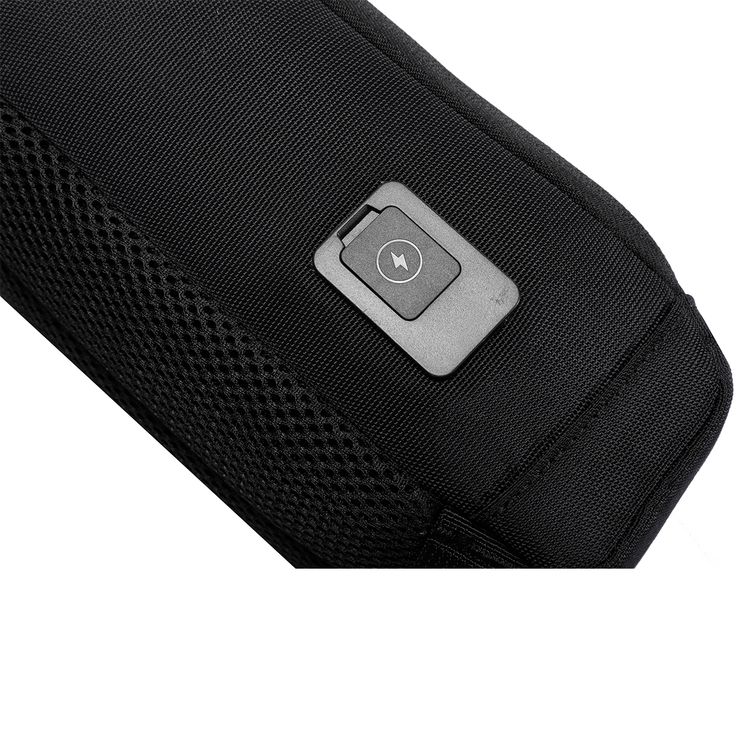 Porodo Gaming Cross Body Bag with Water-Resistant Material, Adjustable Shoulder Strap, Secure Device Storage, Padded Back Panel, Type-C Charging Port - Black 
