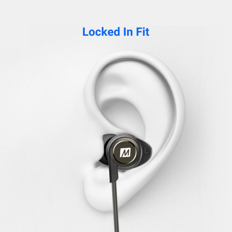 MEE Audio X5 Stereo Bluetooth Wireless Sports In-Ear Headphones - Black