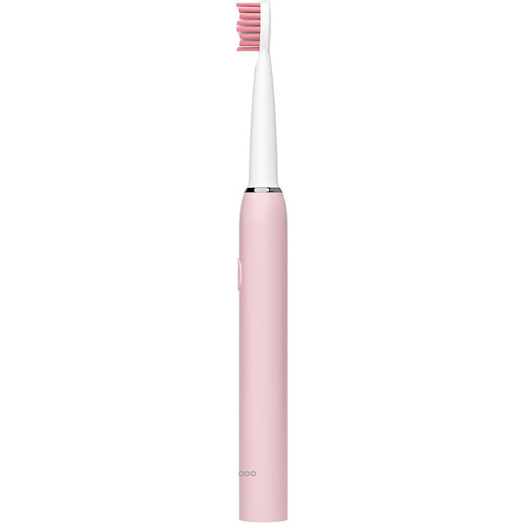 Porodo W-Sonic Electric Toothbrush with Professional Sonic Cleaning, 2 Minutes Smart Timer, 500mAh Battery Capacity, IPX7 Water Resistant, 3 Hours Charging Time, Type-C Charging Port, Up to 100 Days Battery Life, Smart Quadrant Timer - Pink