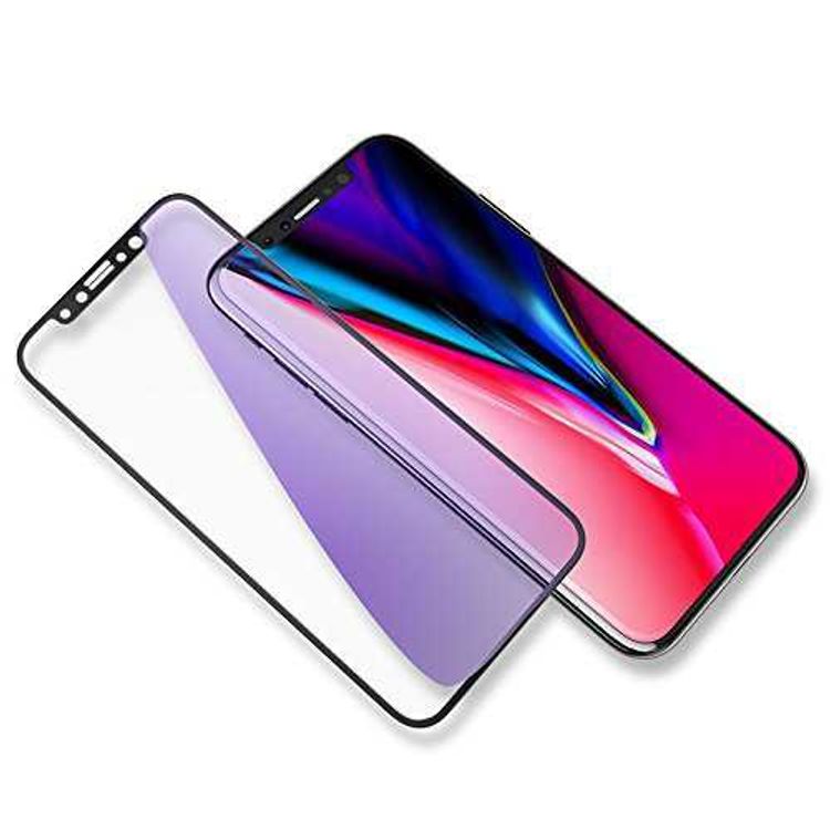 ديفيا فان سيريز شاشة زجاجية كاملة مقاومة للتوهج لهاتف آيفون 11 برو - أسود