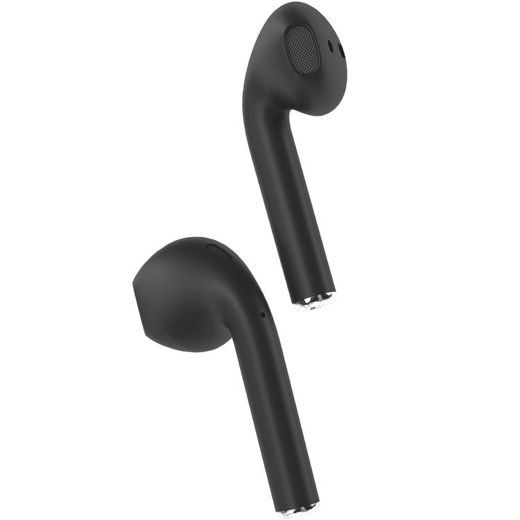 Porodo Blue Deep Bass Wireless Earbuds 2, One-Step Pairing, Comfortable Fit, Independent Earbuds, Touch Control, Deep Bass - Black