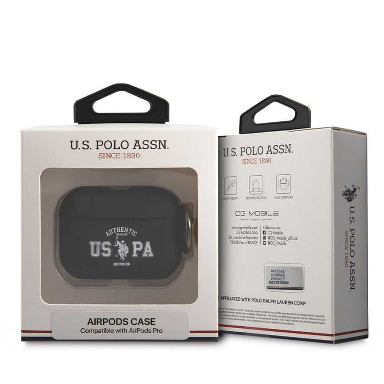 U.S.Polo Assn.Silicone Uspa Authentic Case for Airpods 3 - Black