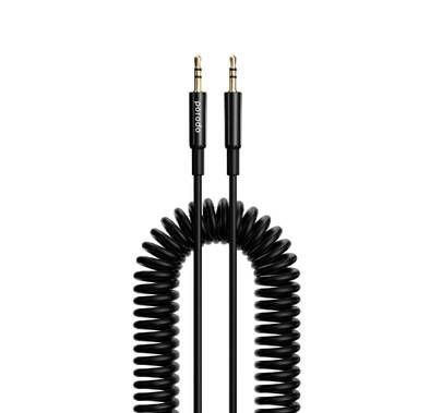 Porodo 3.5mm AUX Coiled Audio Cable Convenient Tangle-Fre...