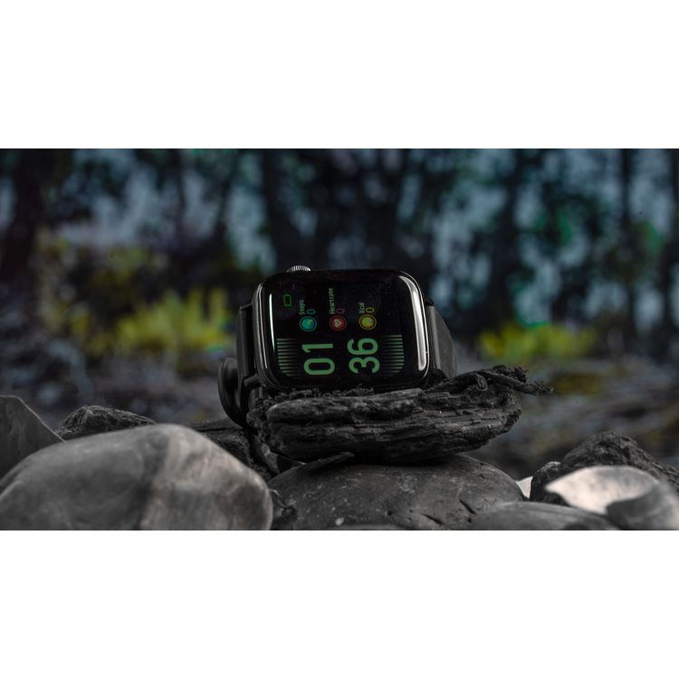 Porodo Verge Smart Watch Fitness & Health Tracking - Black - 49mm Display