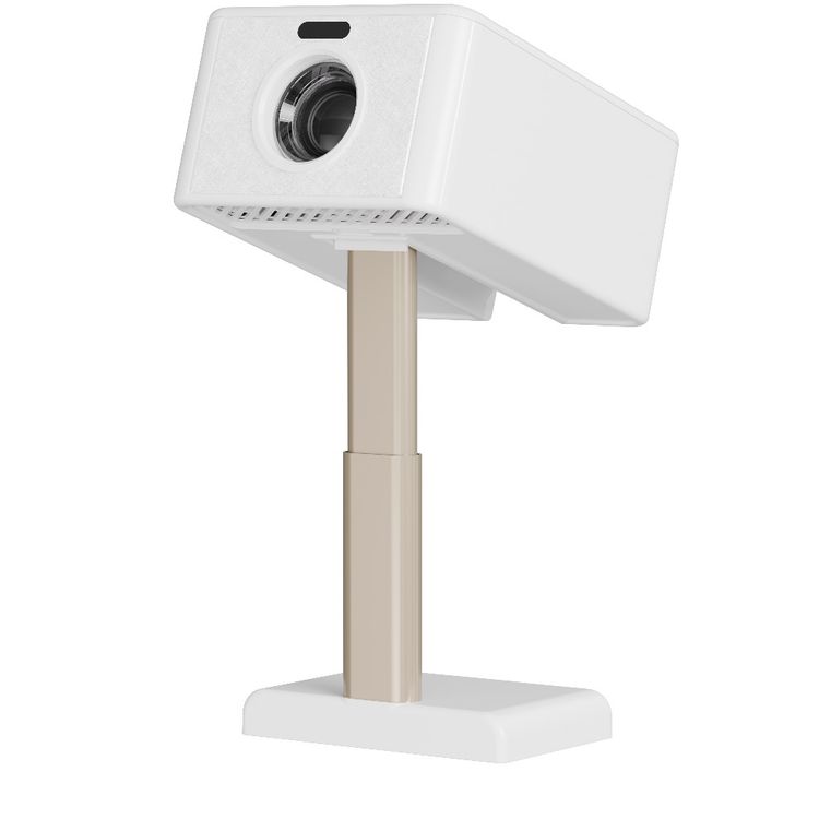 Green Lion GALAXY Portable Projector with 30000+ Hours LED Lifespan, Up to 23.5 Height Adjustable, 1GB/8GB Storage, 90° Free Rotation, 720P HD Resolution, Remote Control - White