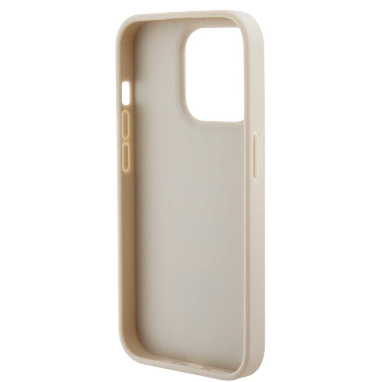 Guess Croco Case with Triangle Logo - Gold - iPhone 15 Pro