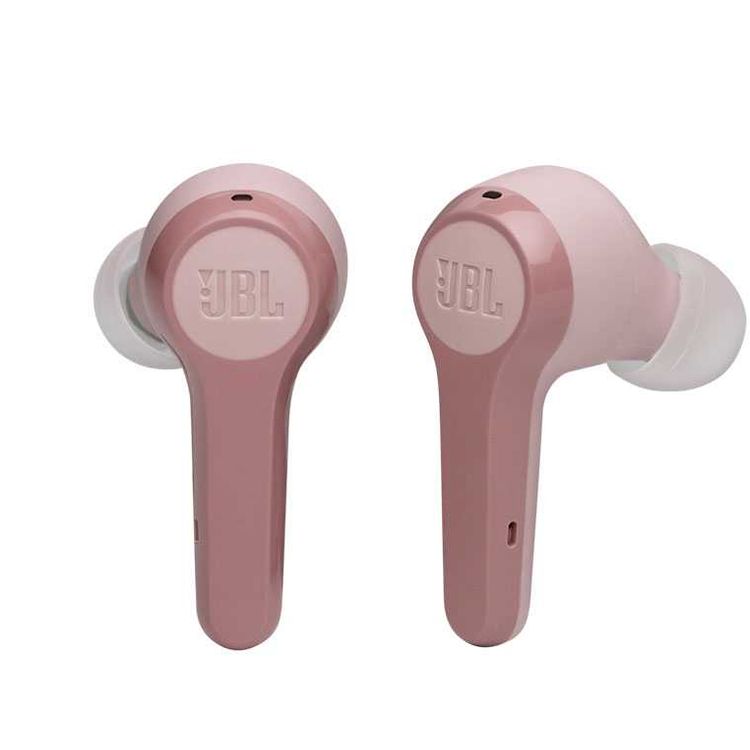 JBL T215 TWS True Wireless In-Ear Earbuds, Pure Bass Sound, Bluetooth Headphones 25H Battery , Dual Connect, Compatible with Android and iOS - Pink