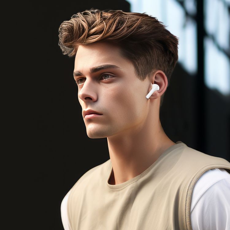 Porodo True Flex Earbuds Pro with Music & Gaming Mode, 5 Hours Play Time, 230mAh Case & 25mAh Earbuds Battery, Ultra Low Latency, USB-C Charging Port, Voice Assistant - White