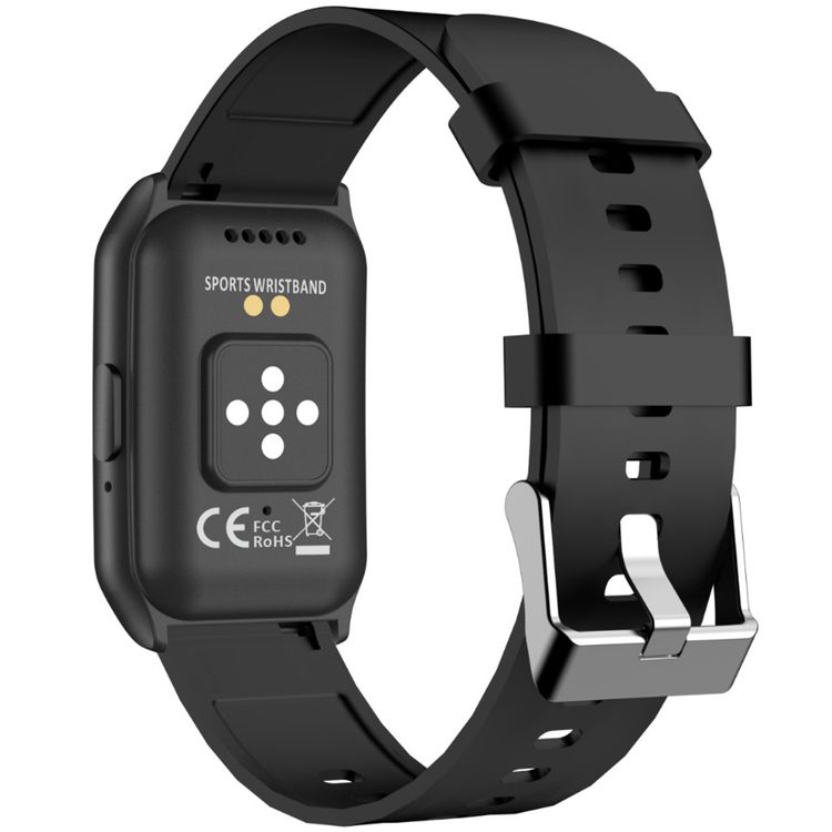 Green Lion Track Fit Smart Watch with 1.45" TFT IPS Display, Bluetooth Version 5.2, Magnetic Charging Type, 2-3 Hours Charging Time, 3-5 Days Working Time, 170 × 320 Pixels Resolution, IP65 Water Resistance Level, Exercise Records, Health Monitoring, Sport Modes, Flashlight, BT Calls - Black