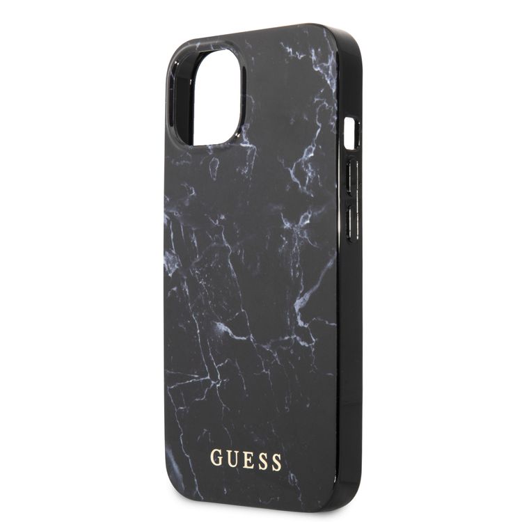 CG MOBILE Guess PC/TPU Elegant Marble Design Case Compatible for iPhone 13 (6.1") Anti-Scratch, Easy Access to All Ports, Shock Absorption