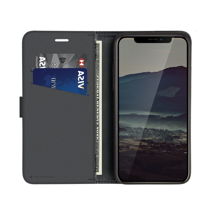 Viva Madrid Finura Synthetic Leather with TPU Folio Case with Multi-Card Slot Compatible for Apple iPhone 13 Pro Max (6.7") Scratches Resistant, Easy Access to All Ports