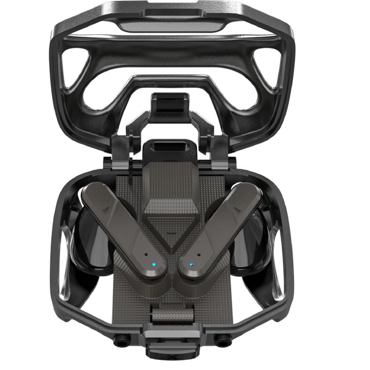 Porodo Soundtec Element True Wireless Earbuds with Rich Bass, Crisp Mic, Low Iatency, Toch Controls, 4 Hours Playtime, 5.3 Bluetooth Version - Black