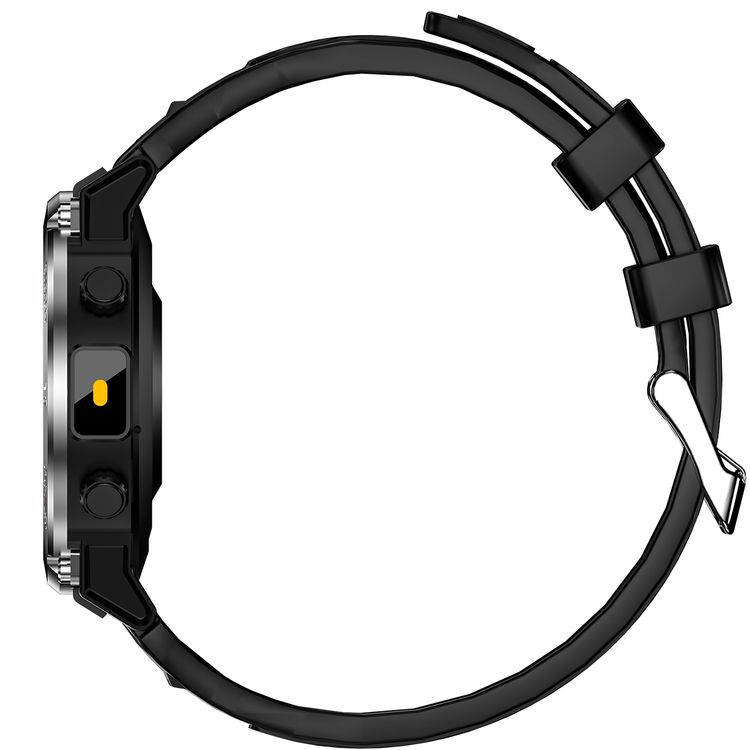 Green Lion Gear Fit Smart Watch with Dynamic Island, Health Monitoring, Bluetooth Calls, Magnetic Charging, Exercise Records, Music Player, 3-5 Days Usage Time - Black