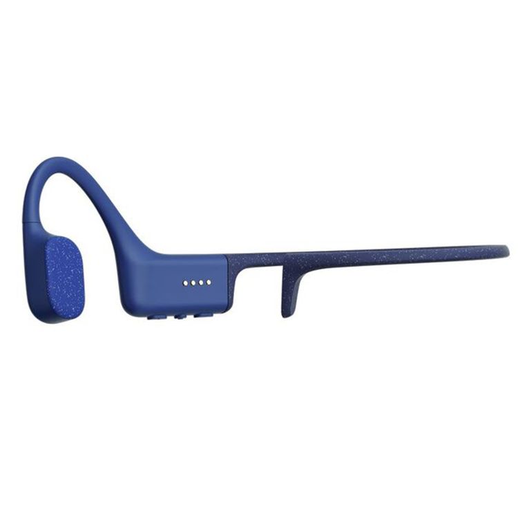 Shokz OpenSwim Wireless Headphones for Swimmers with 8 Hours Battery Life, Silicone Rubber Carrying Case, 7th Generation Bone Conduction, Open Ear Comfort - Blue