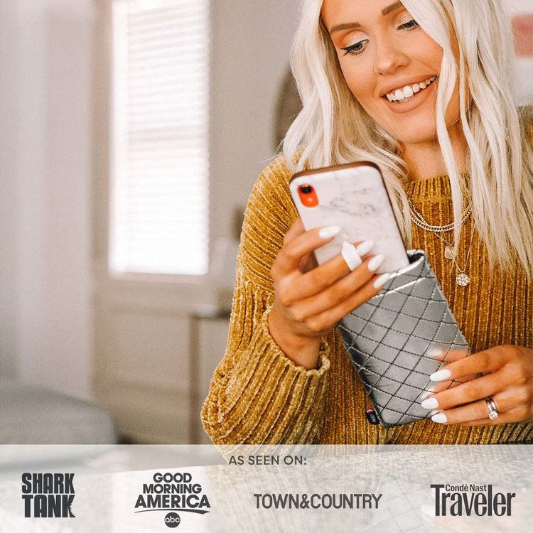 Phoozy Apollo II Series AntiMicrobial Thermal Mobile Phone Case Capsule, Shock & Drop Protection Cover, Insulated Ultra-Slim Germ, Extends Battery Life - Silver