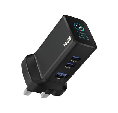Powerology GaNex Multiple Ports Adapter with Foldable UK ...