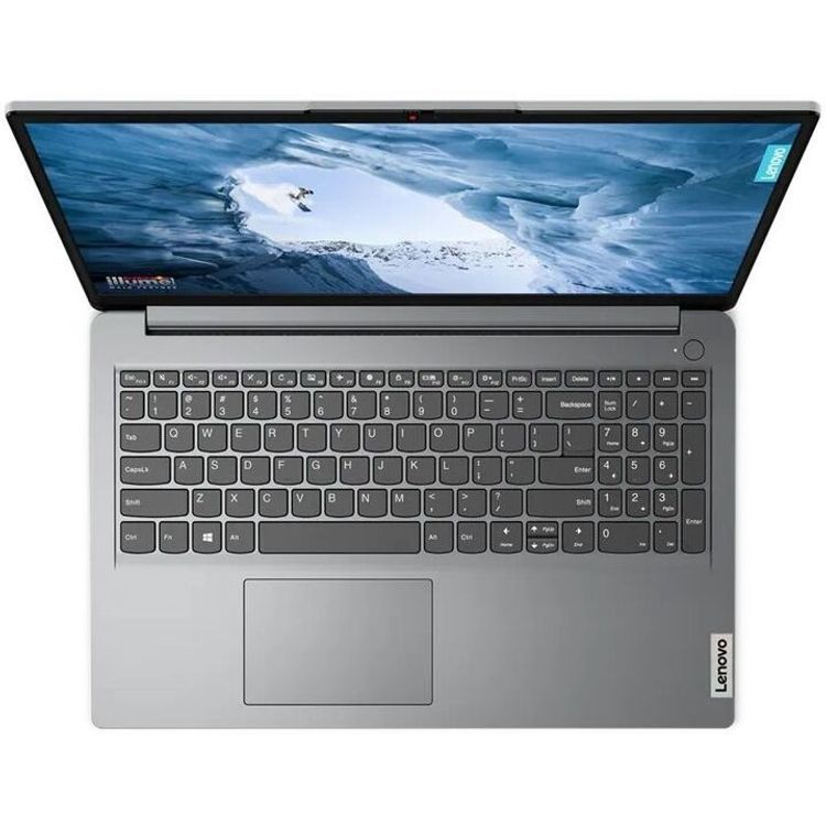 Lenovo Ideapad 1 i5-SHD Laptop - Intel Core i5-1235U, 8GB, 512GB SSD, Intel Iris Xe Graphics, 15.6-inch FHD, Windows 11 Home (Arabic/English) - Cloud Gray