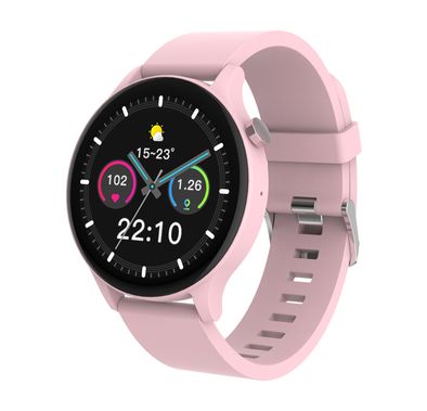 Porodo Essential Pulse Smart Watch with 1.38" HD Display, 128 Sport Modes, Bluetooth Version 5.4, 210mAh Battery Capacity, Up to 4 Days Working Time, Up to 12 Days Standby Time, 2.5 Hours Charging Time, Weather Forecast, Heart Rate, iOS 12 Above & Android 8.0 Above Compatibility - Pink
