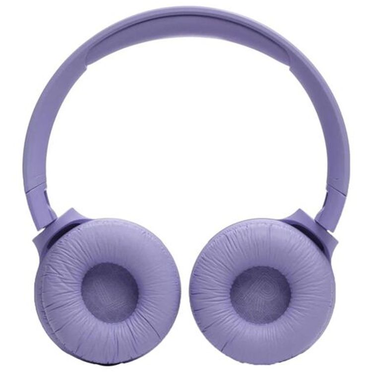 JBL Tune 520BT Wireless On-Ear Headphone with Multi-point Connections, Comfortable & Foldable Design, JBL Pure Bass Sound, Fast Charge, Voice Aware Technology - Purple