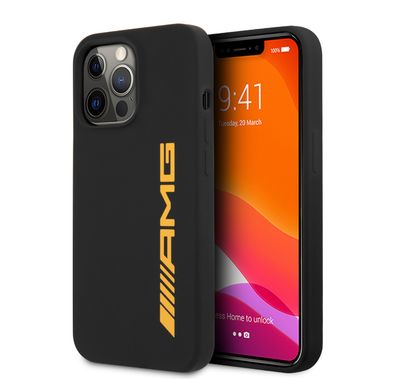 CG MOBILE AMG Liquid Silicone Case with Big Logo Compatible for iPhone 13 (6.1") Easy Access to All Ports, Shock-Absorption, Anti-Scratch, & Drop Protection