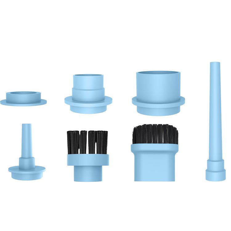 Powerology Turbovac 8-in-1 Handheld Vacuum & Air Duster, 2 Speed Modes, 85W Rated Power, 15-20 Minutes Operating Time, 75dB Noise Level, LED SOS Lightning, Washable HEPA Filter, USB-C Fast Charging - Black