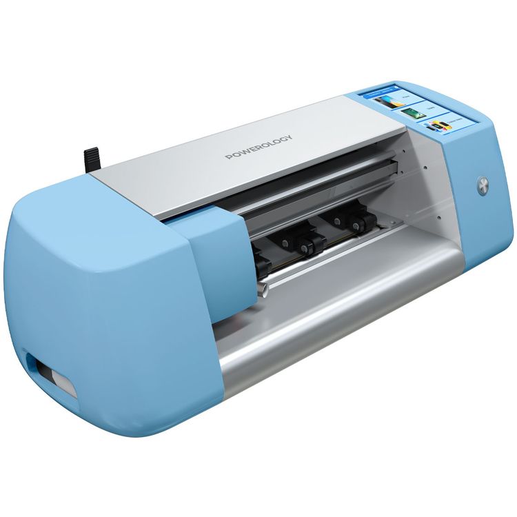Powerology Ultimate Universal Film Cutter Machine, 16.5", Arabic, Auto Update, more than 29000 Device Models - Blue 