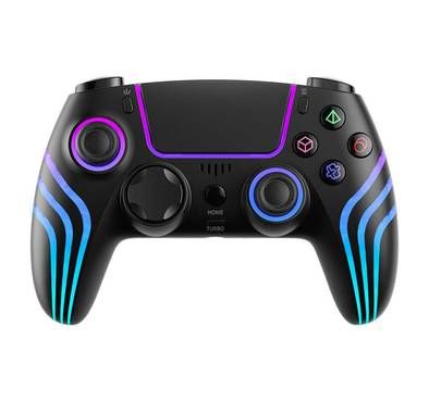 Porodo Gaming PS4 Gamepad Controller with Cool Light Patt...