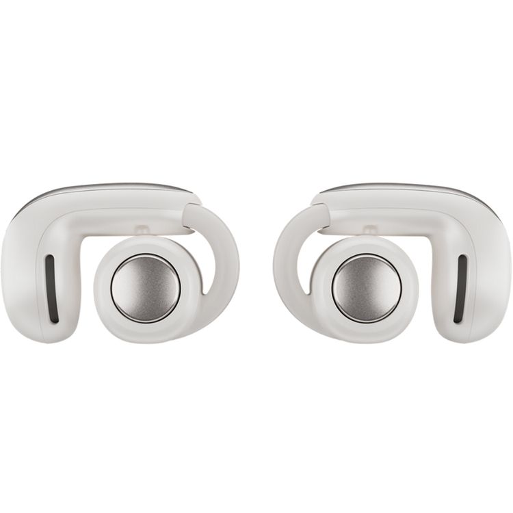 Bose Ultra Open Ear True Wireless Earbuds, Up to 48 Hours of Battery Life, Immersive Audio, Open-Air Design, Surprisingly Private, Snapdragon Sound, Long-Lasting Comfort - White Smoke