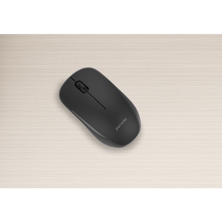 Porodo 1200 DPI Wireless Mouse Dual Mode - Black