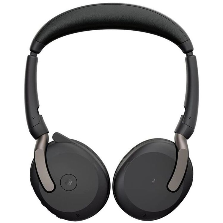 Jabra Evolve2 65 Flex Headset with Foldable and Futuristic Flat Design, Crystal Clear Conversations, Noise Cancellation, All day Comfort - Black