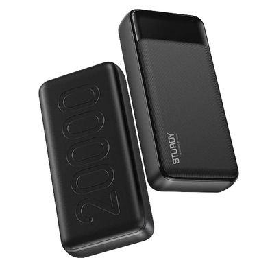 باور بانك PAWA Sturdy PD20W بسعة 10000 و20000 مللي أمبير في الساعة مع شاشة رقمية وكابل من النوع C بالداخل