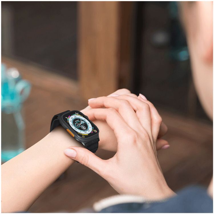 Porodo Ultra Space Smartwatch with Long Battery Life, Up-to 5 Days Working Time, Activity Tracking, IP68 Water Resistant, 2.1 Inches Display, 128MB RAM - Black