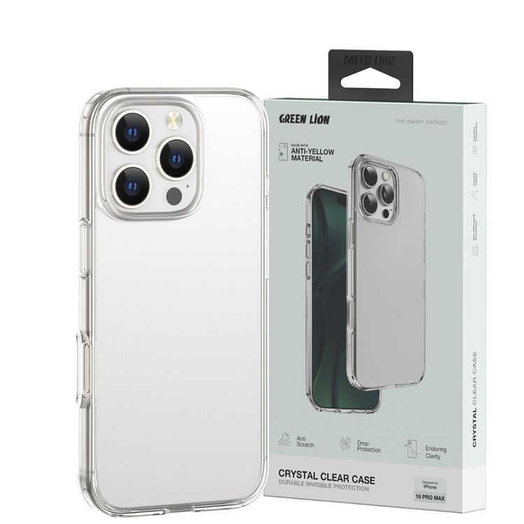  Green Lion iPhone 15 for Crystal Clear Case, Anti-Microbial Protection, Military-level Protection, Precise Cutouts, TPU Case Material, Scratch and Damage Protection - Clear