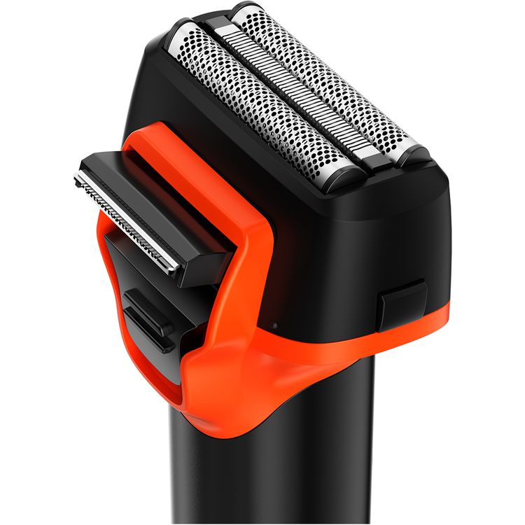 Porodo LifeStyle Dual Purpose Beard Trimmer with Seamless Close Shave, USB-C Charging Interface, 1.5 Hours Charging Time, Up to 60 Minutes Working Time, 400mL Bottle Capacity, IPX5 Water Resistance Level, 1100mAh Battery Capacity, Washable, Digital Display - Black