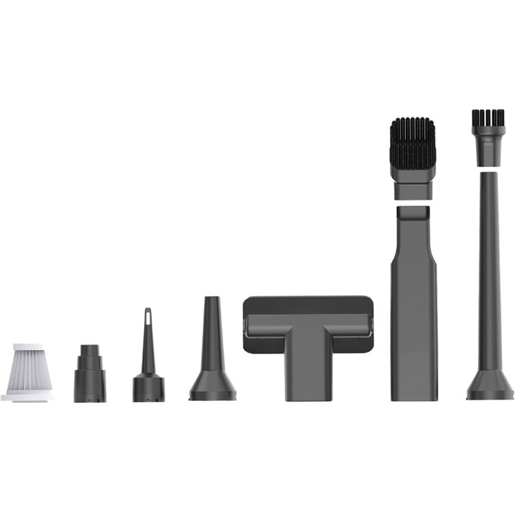 Green Lion GLV-15 Vacuum Cleaner with 100W Rated  Power, Digital Display, 3 Speed Levels, DC Brushless Motor, 200mL Dust Capacity, 6000mAh Battery Capacity, USB-C Charging Port, Home Cleaning, Car Maintenance, Electronics Cleanup, 15kPa High Suction - Gray