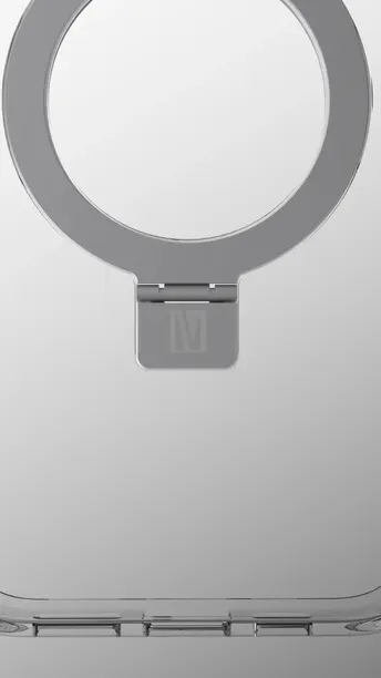 Levelo Verona Case for iPhone 16 with Metal Kickstand Ring, ClearView Technology, Impact-Resistant Corners, MagSafe compatibility