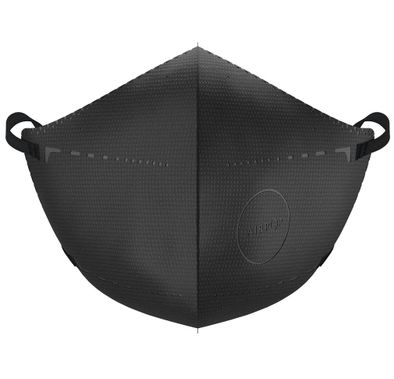 Airpop Light SE Reusable Washable Face Mask 1 Pack, 4-Layer Face Coverings, Contoured Fit, Lightweight Design Face Masks for Repeated Wear, (2pcs) - Black