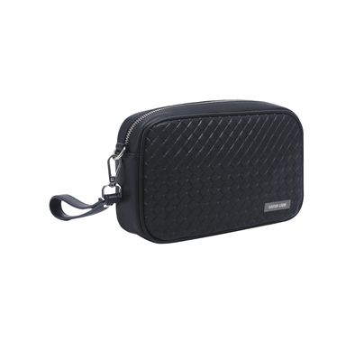 Green Lion Verso Clutch Bag with Water-Resistant PU Leather Material, Delicate Texture, Easy to Handle, Large Capacity, Multiple Pockets - Black