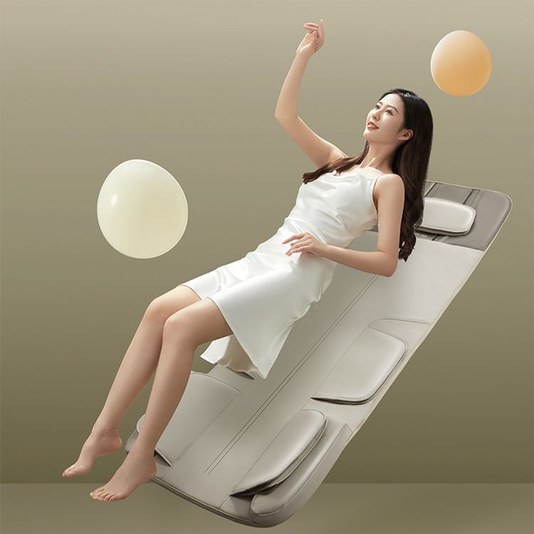 Porodo Lifestyle Full Body Massage Mat with Smart Heat & Multiple Massage Modes, Vibration Massage, Airbag Kneading, 200cm Maximum Height, 48W Rated Power - Gray