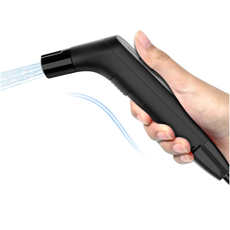 Green Lion Compact Bidet Sprayer for Travel with 800mAh Battery Capacity, Type-C Charging Port, 2-3 Hours Charging Time, 30 Minutes Working Time, 1.2m Hose Length - Black